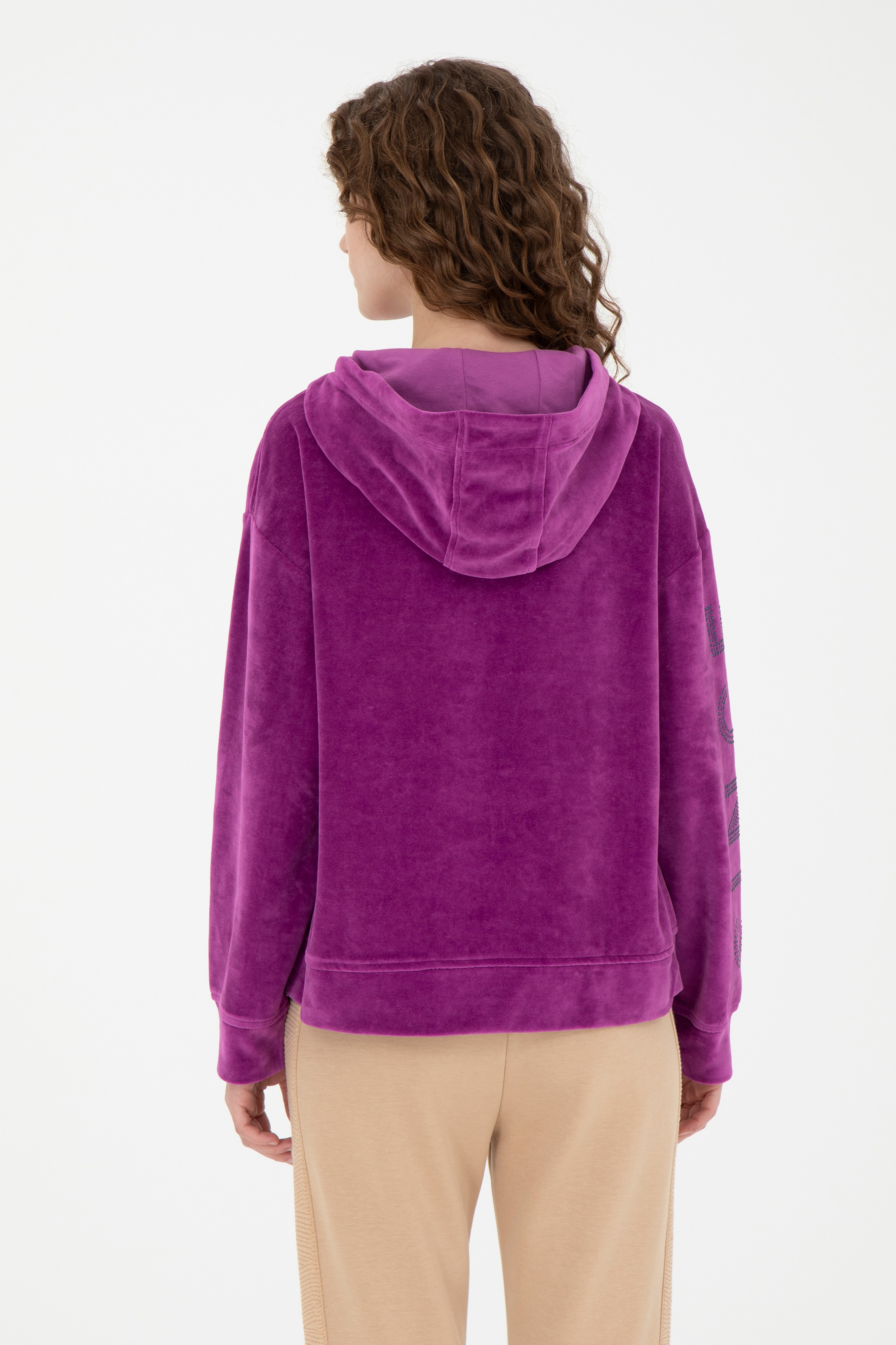 Kadın Violet Sweatshirt - Image 5