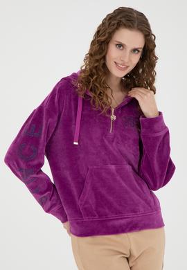 Kadın Violet Sweatshirt - 50271593012