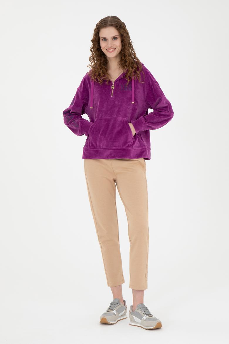 Kadın Violet Sweatshirt - 50271593012