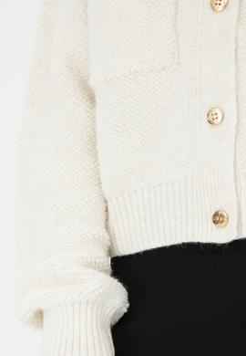 Kadın Krem Triko Hırka - 50269492017