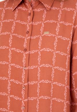 Kadın Kiremit Uzun Kollu Gömlek - 50272138018