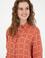 Kadın Kiremit Uzun Kollu Gömlek