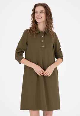 Kadın Haki Örme Elbise - 50272145008