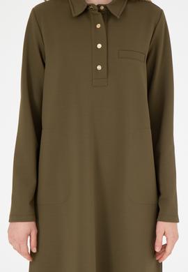Kadın Haki Örme Elbise - 50272145008
