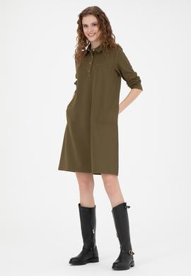 Kadın Haki Örme Elbise - 50272145008