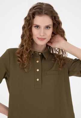 Kadın Haki Örme Elbise - 50272145008