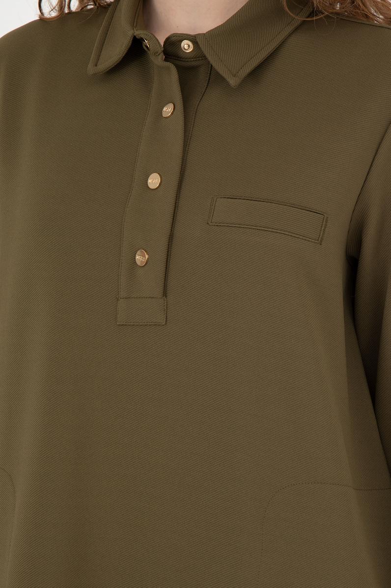 Kadın Haki Örme Elbise