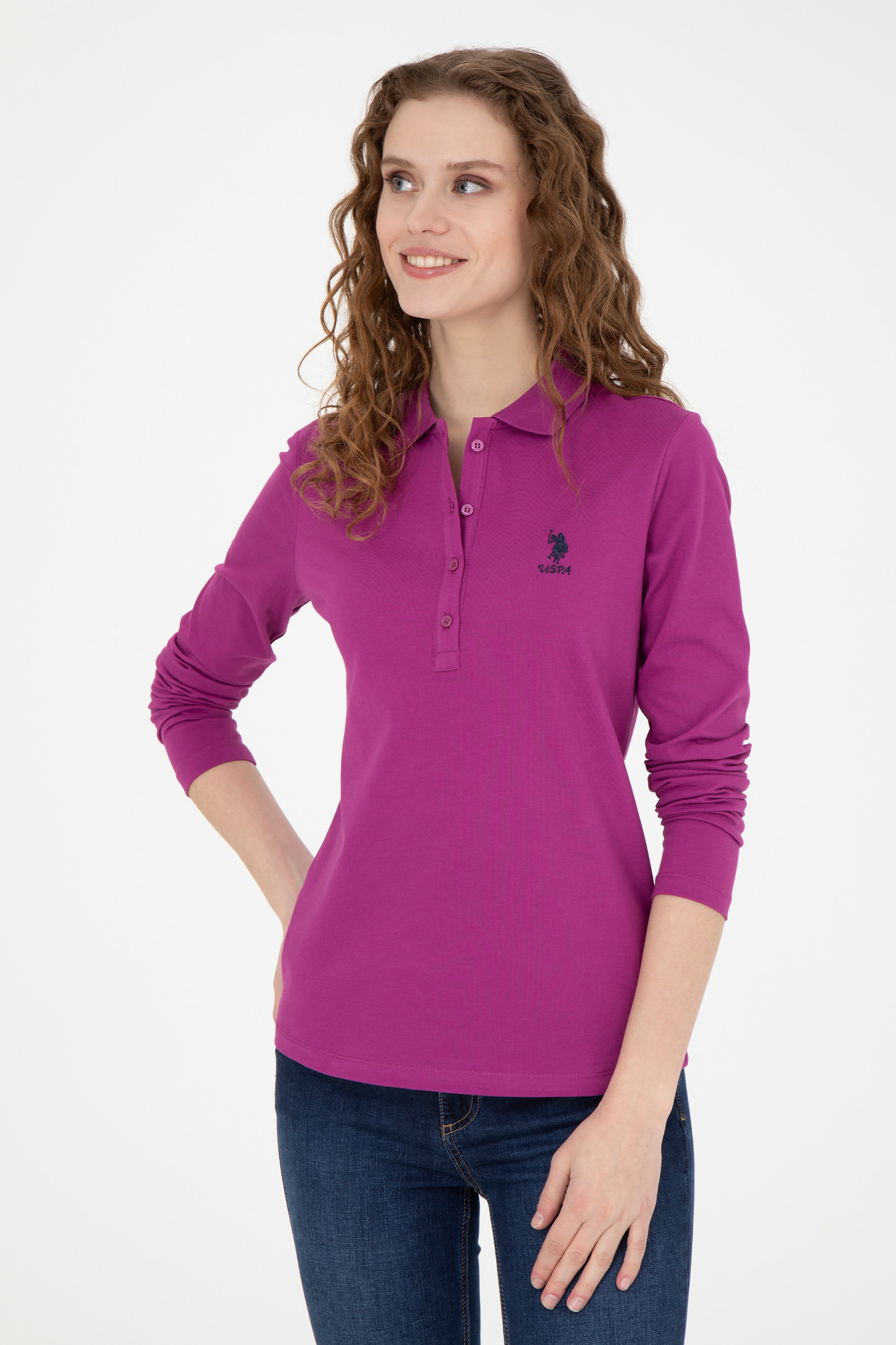 Kadın Menekşe Basic Sweatshirt - Image 3