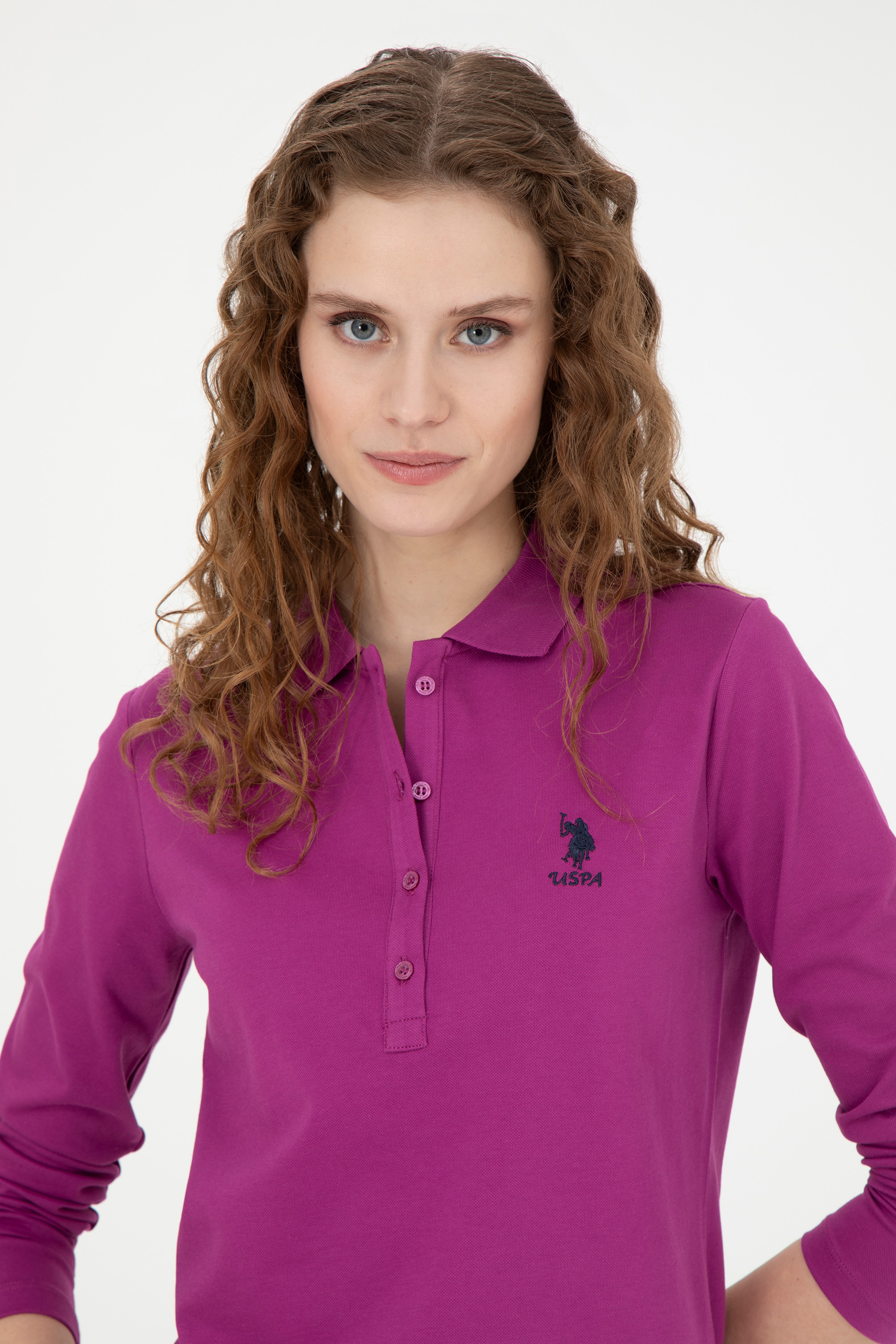 Kadın Menekşe Basic Sweatshirt