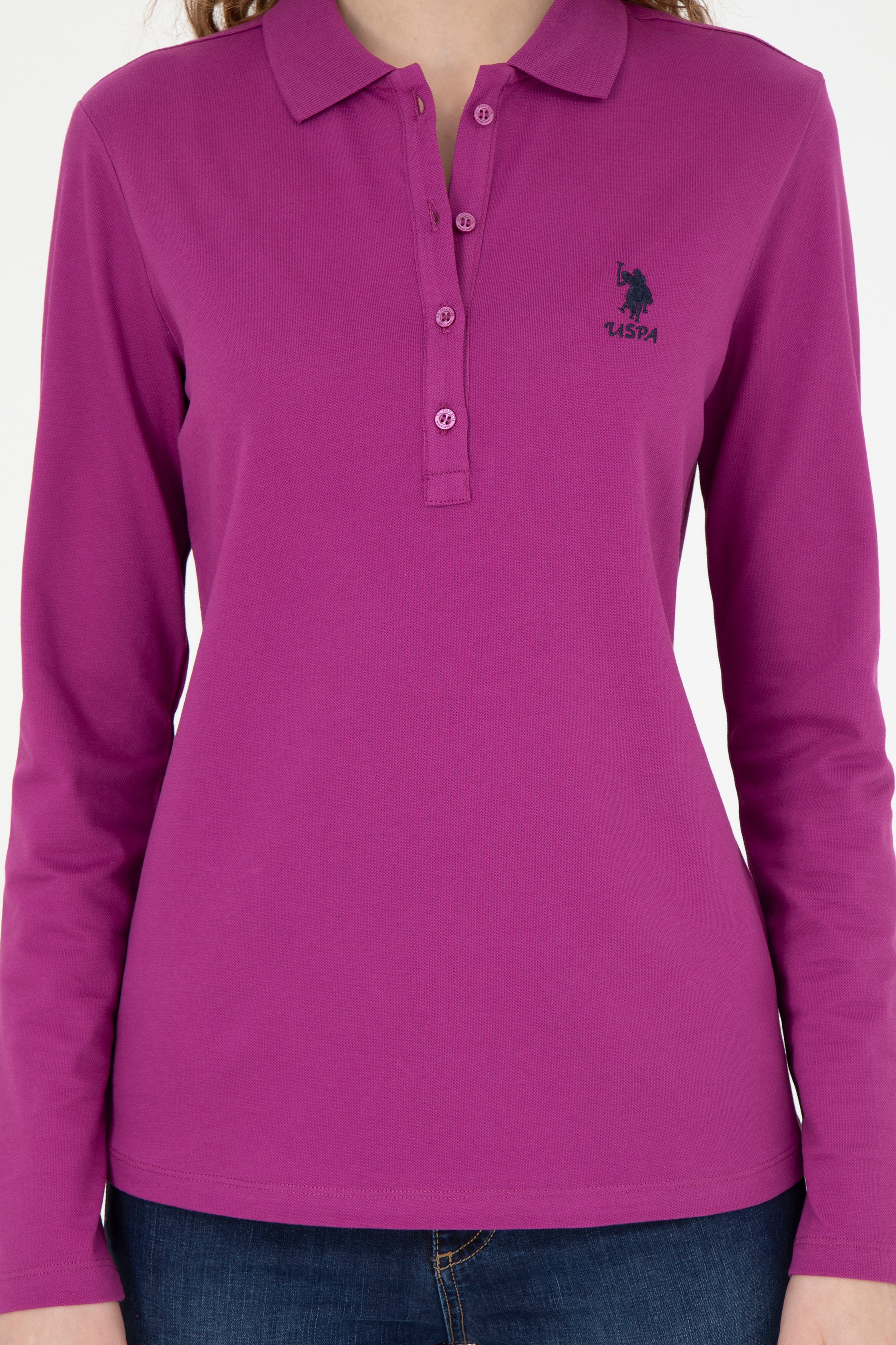 Kadın Menekşe Basic Sweatshirt