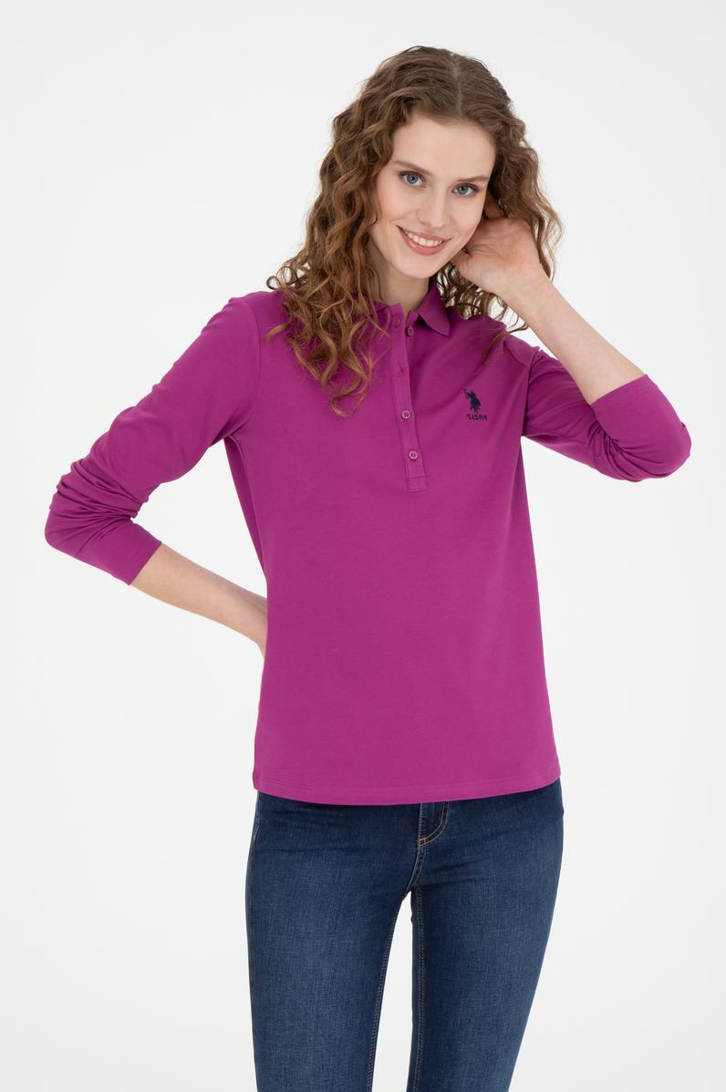 Kadın Menekşe Basic Sweatshirt