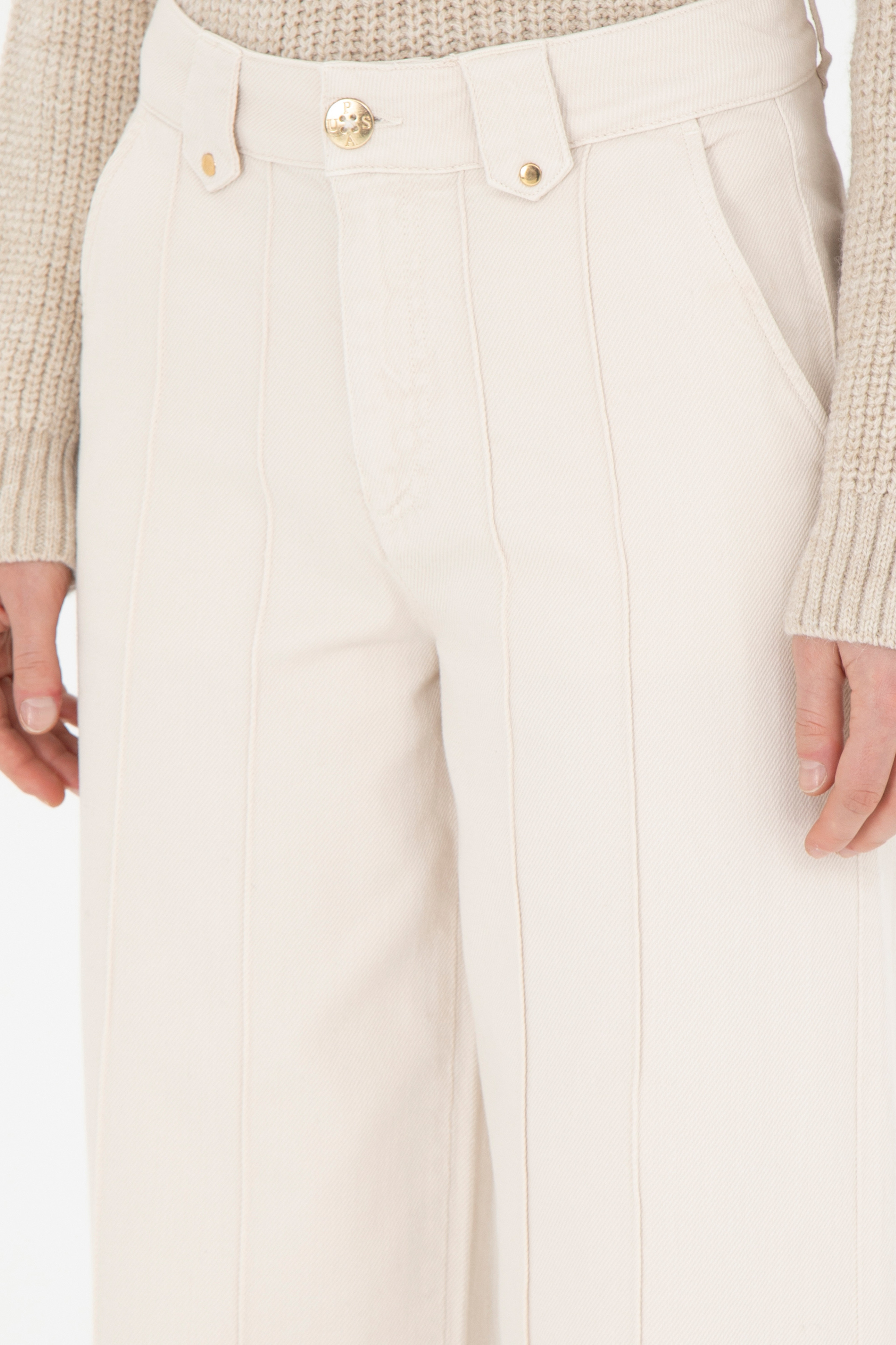 Kadın Taş Loose Fit Jean Pantolon - Image 6
