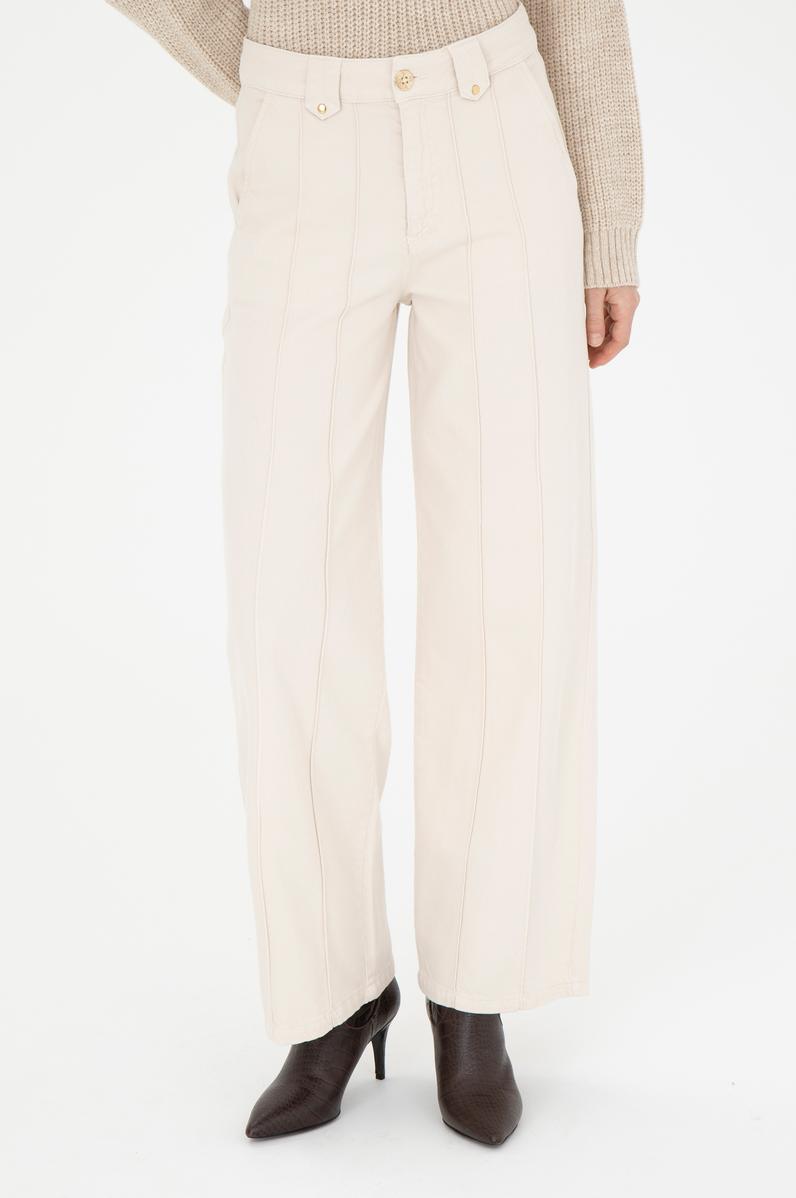 Kadın Taş Loose Fit Jean Pantolon