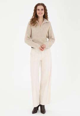 Kadın Taş Loose Fit Jean Pantolon - 50275864014