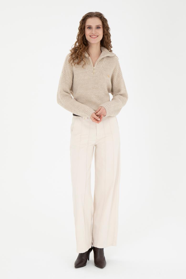 Kadın Taş Loose Fit Jean Pantolon - 50275864014