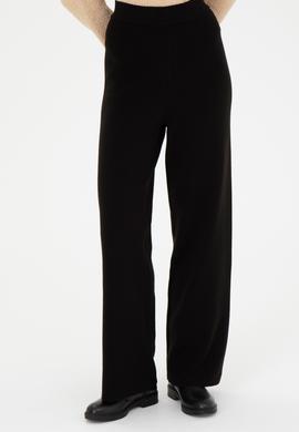 Kadın Siyah Triko Pantolon - 50277305027