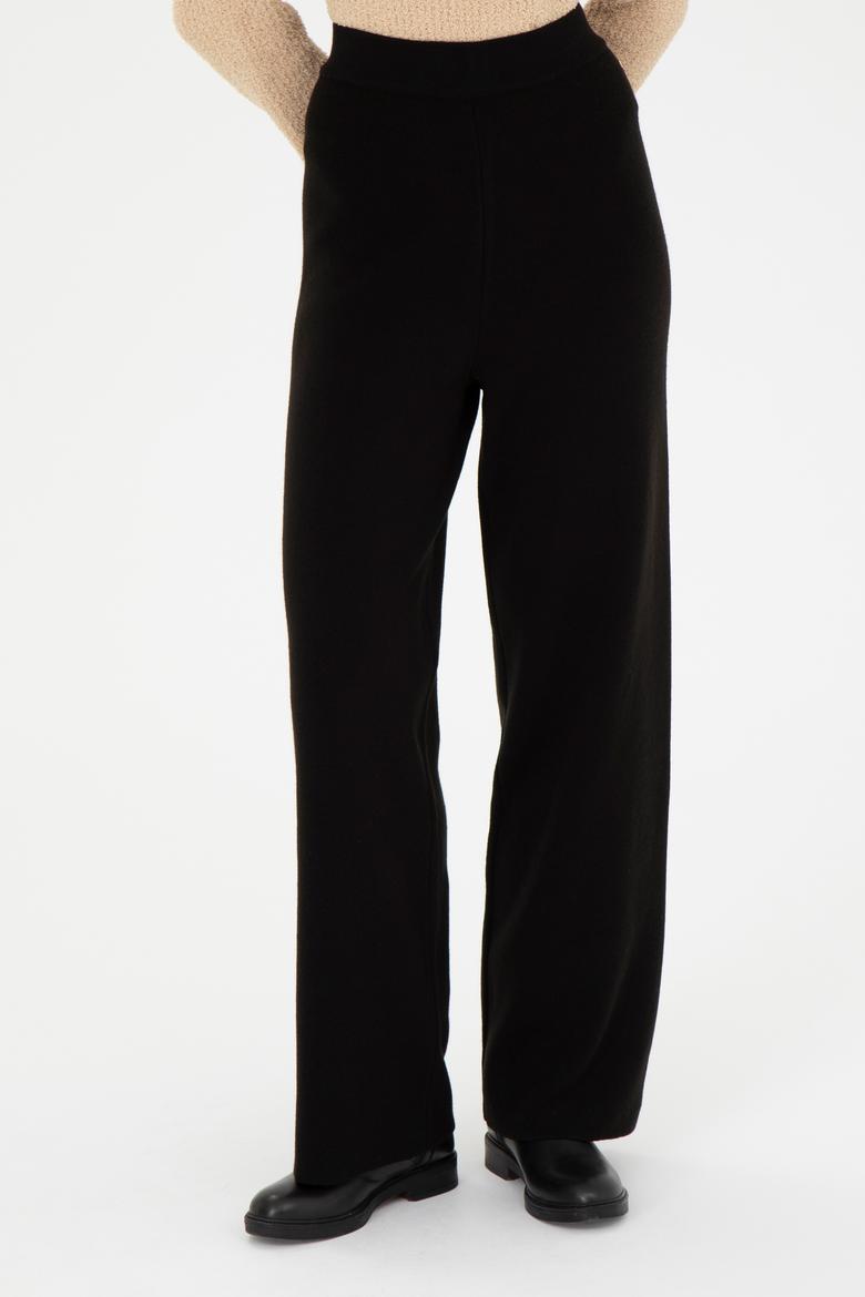 Kadın Siyah Triko Pantolon - 50277305027