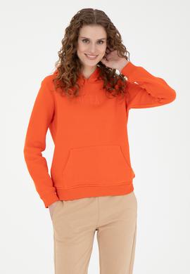 Kadın Turuncu Basic Sweatshirt - 50271557112