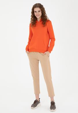 Kadın Turuncu Basic Sweatshirt - 50271557112