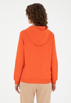 Kadın Turuncu Basic Sweatshirt - 50271557112