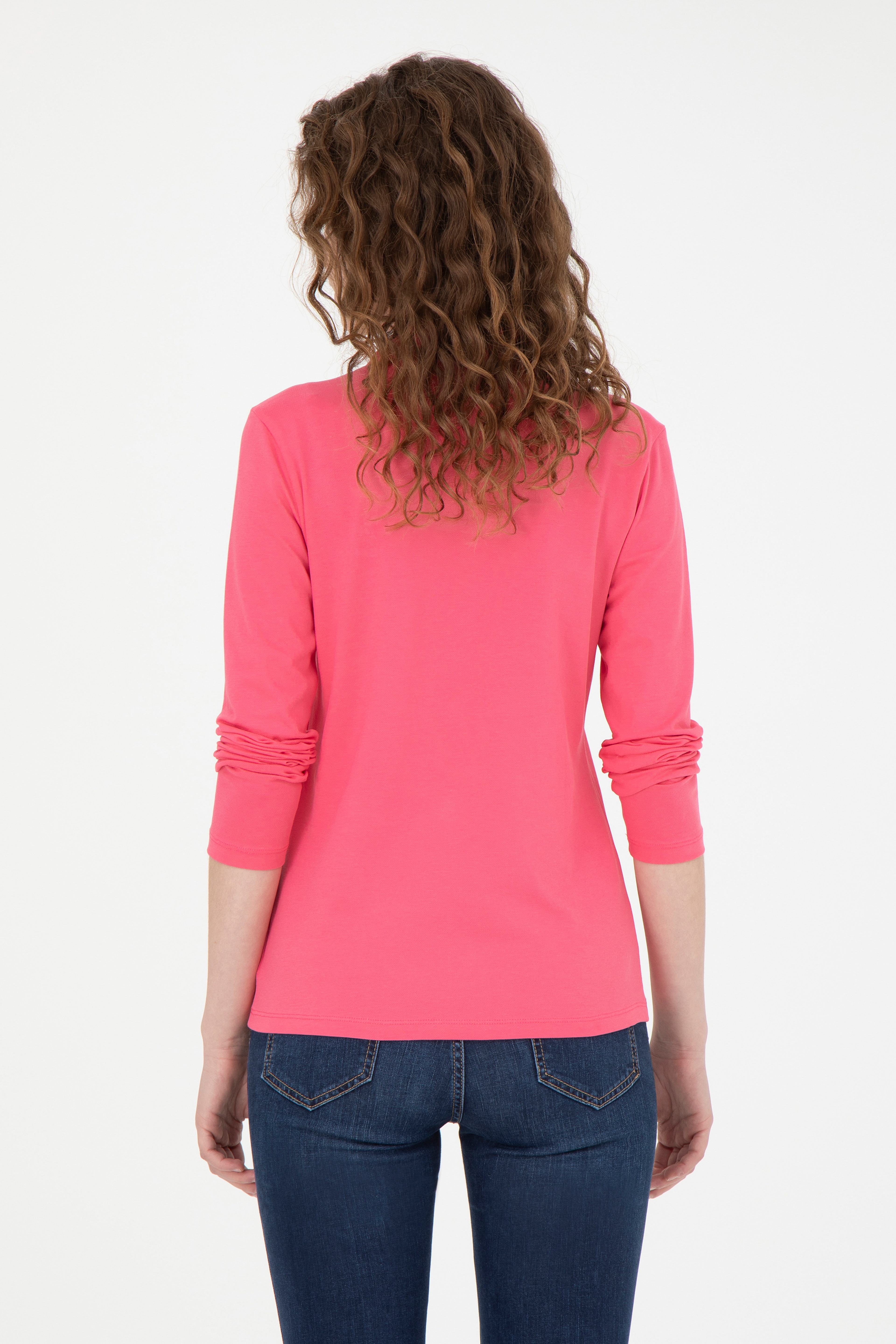 Kadın Pembe Basic Sweatshirt