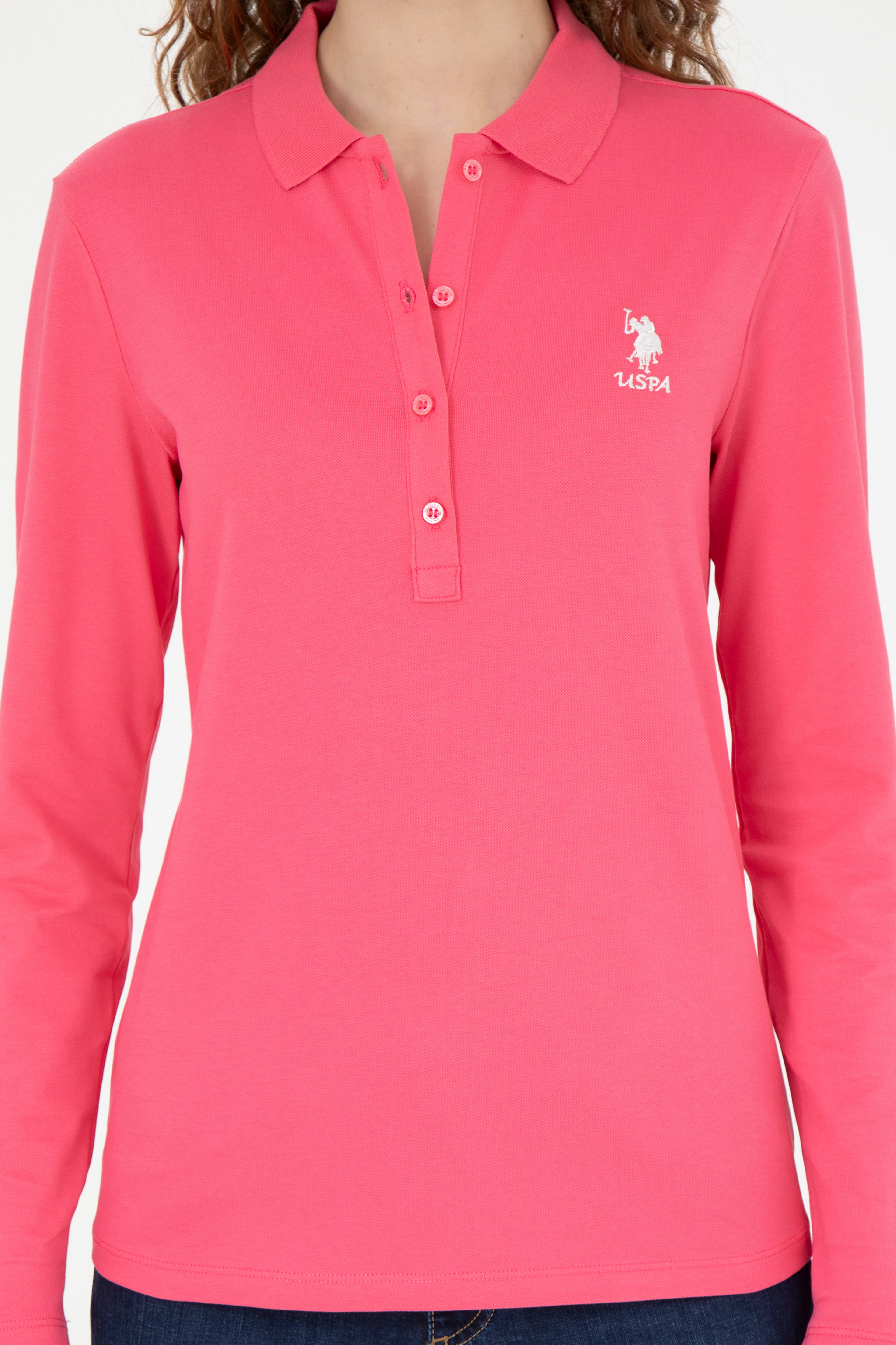Kadın Pembe Basic Sweatshirt - Image 6