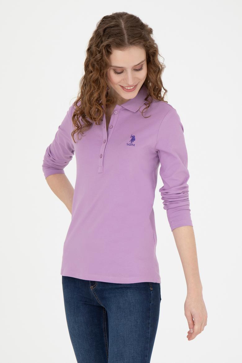 Kadın Lila Basic Sweatshirt - 50271573129