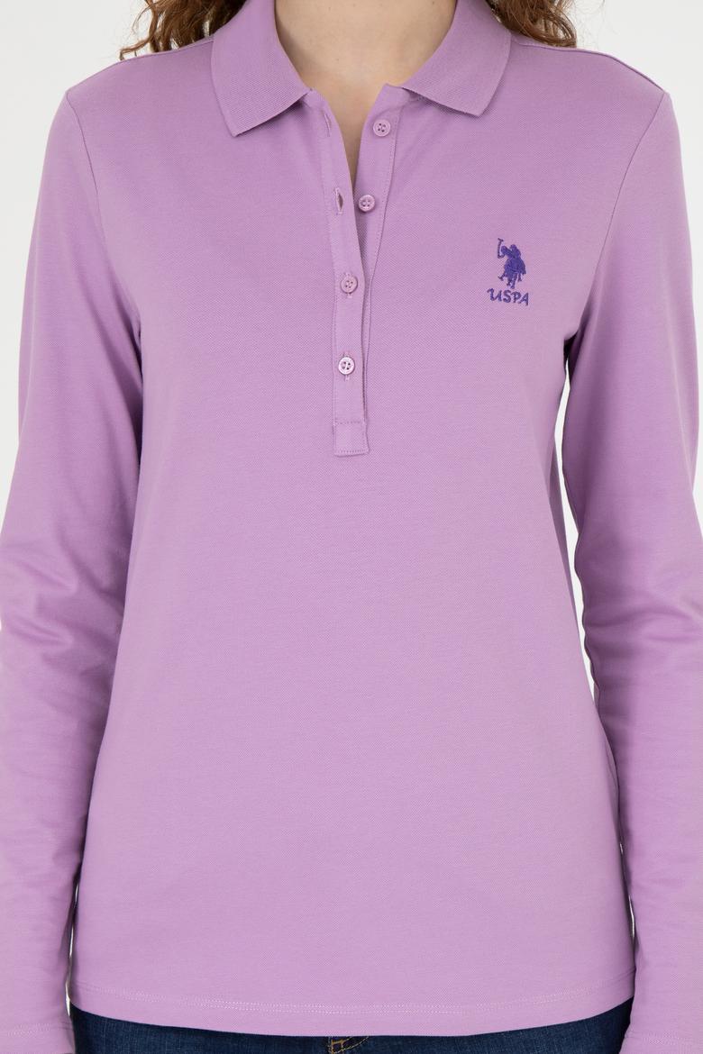 Kadın Lila Basic Sweatshirt - 50271573129