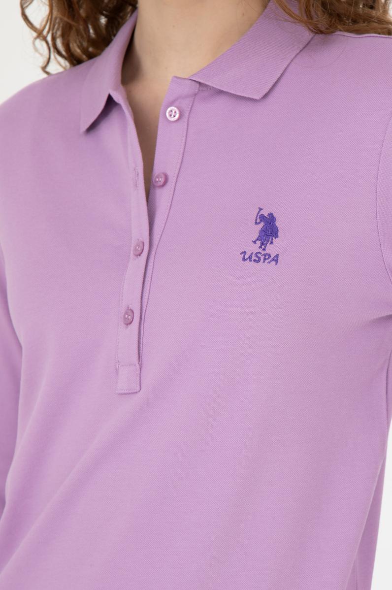 Kadın Lila Basic Sweatshirt