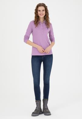 Kadın Lila Basic Sweatshirt - 50271573129