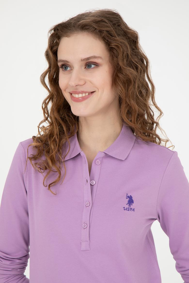 Kadın Lila Basic Sweatshirt - 50271573129