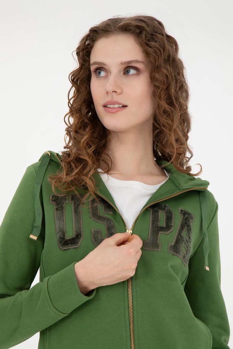 Kadın Yeşil Basic Sweatshirt - 50272060023