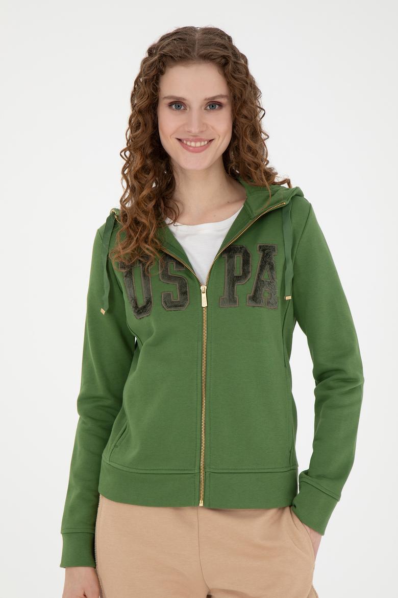 Kadın Yeşil Basic Sweatshirt - 50272060023