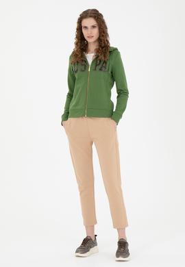 Kadın Yeşil Basic Sweatshirt - 50272060023