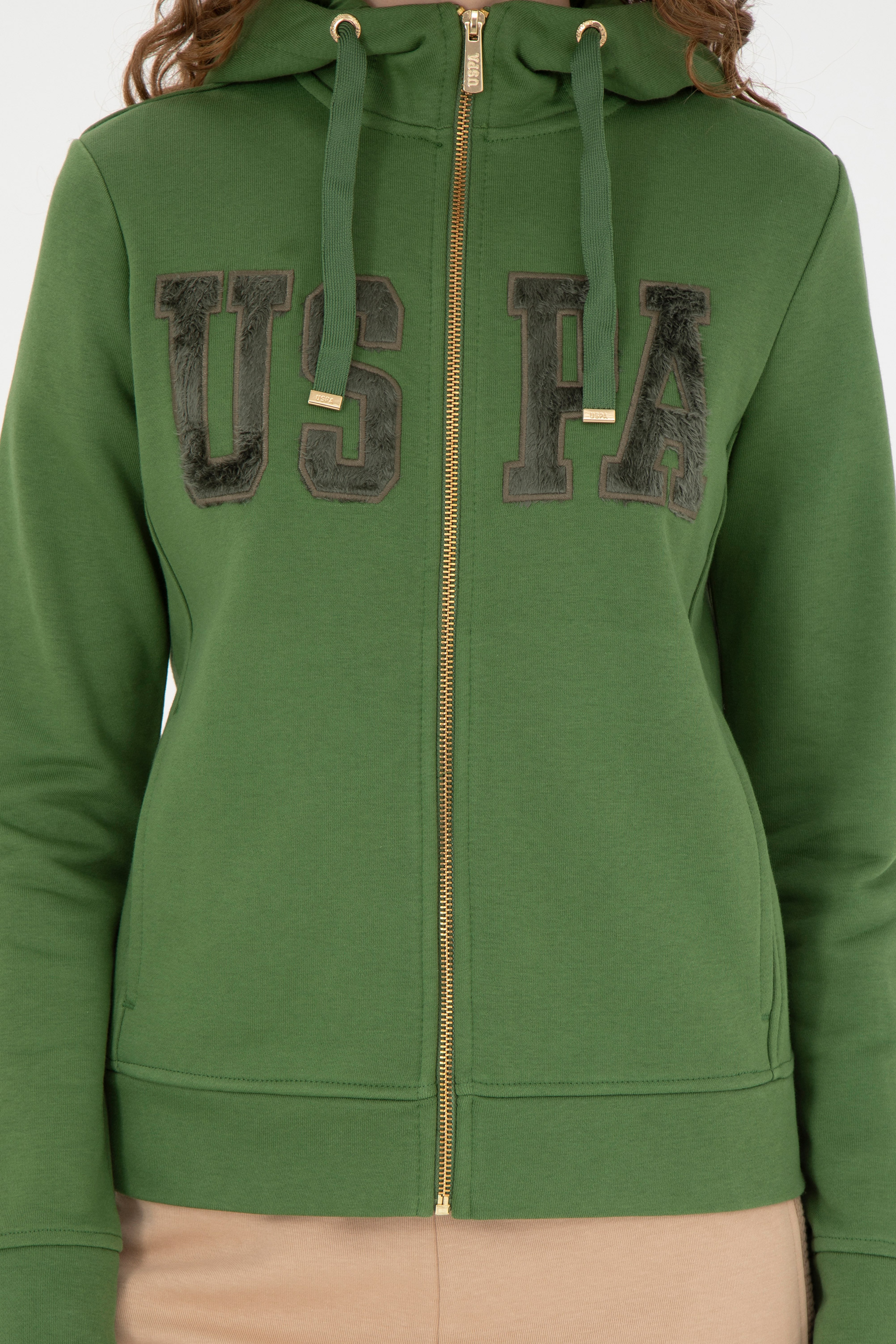 Kadın Yeşil Basic Sweatshirt - Image 6