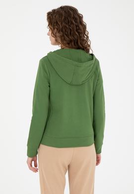 Kadın Yeşil Basic Sweatshirt - 50272060023