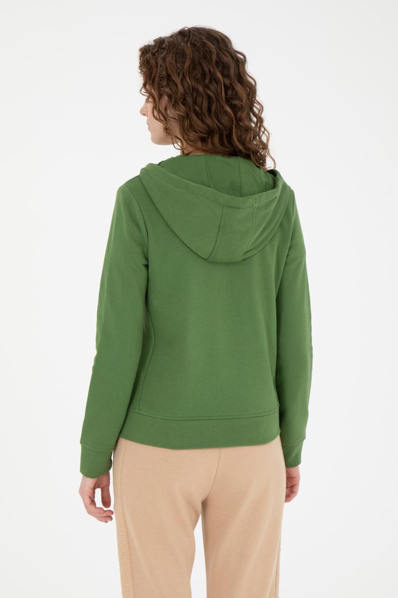 Kadın Yeşil Basic Sweatshirt - 50272060023