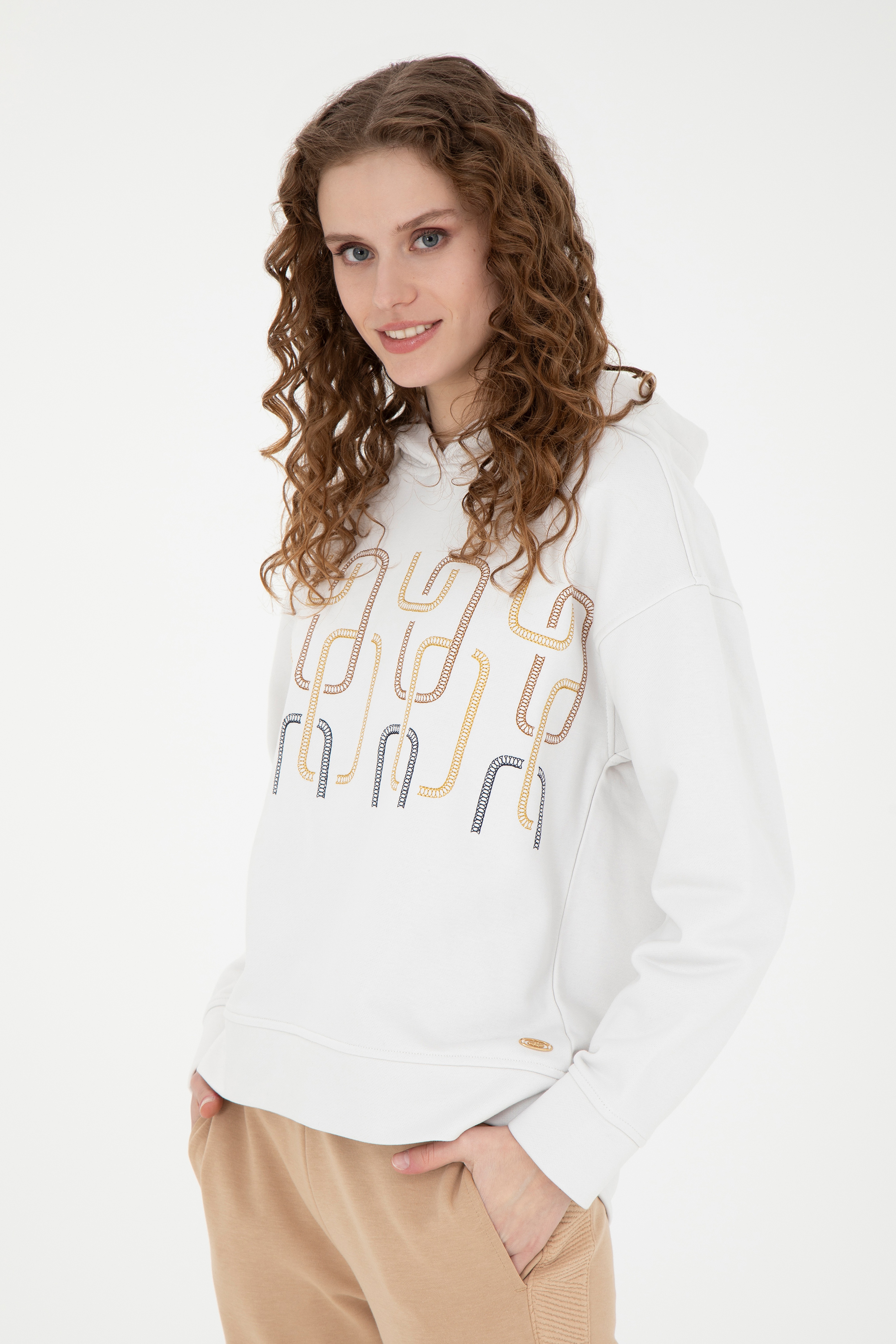 Kadın Taş Sweatshirt - Image 3