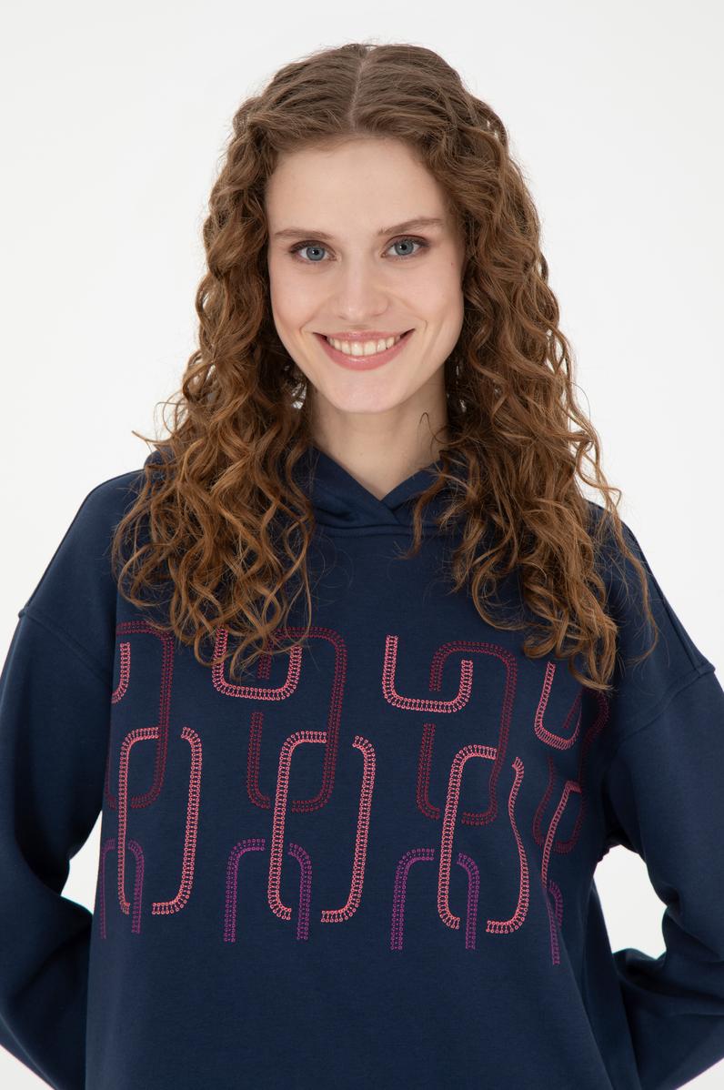 Kadın Lacivert Sweatshirt