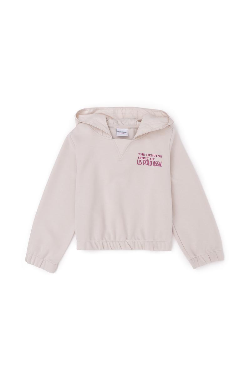 Kız Çocuk Taş Kapüşonlu Sweatshirt