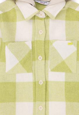 Kız Çocuk Fıstık Yeşili Uzun Kollu Gömlek - 50273071007