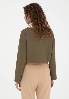 Kadın Haki Sweatshirt - 50271597002