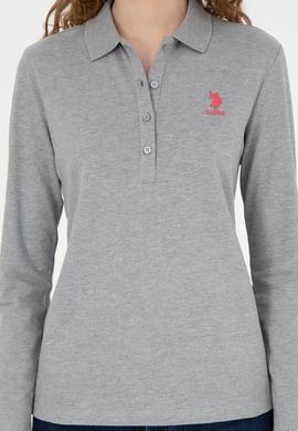 Kadın Gri Melanj Basic Sweatshirt - 50271573169