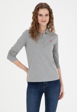 Kadın Gri Melanj Basic Sweatshirt - 50271573169