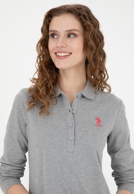 Kadın Gri Melanj Basic Sweatshirt - 50271573169