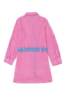 Kız Çocuk Pembe Dokuma Elbise - 50262728025