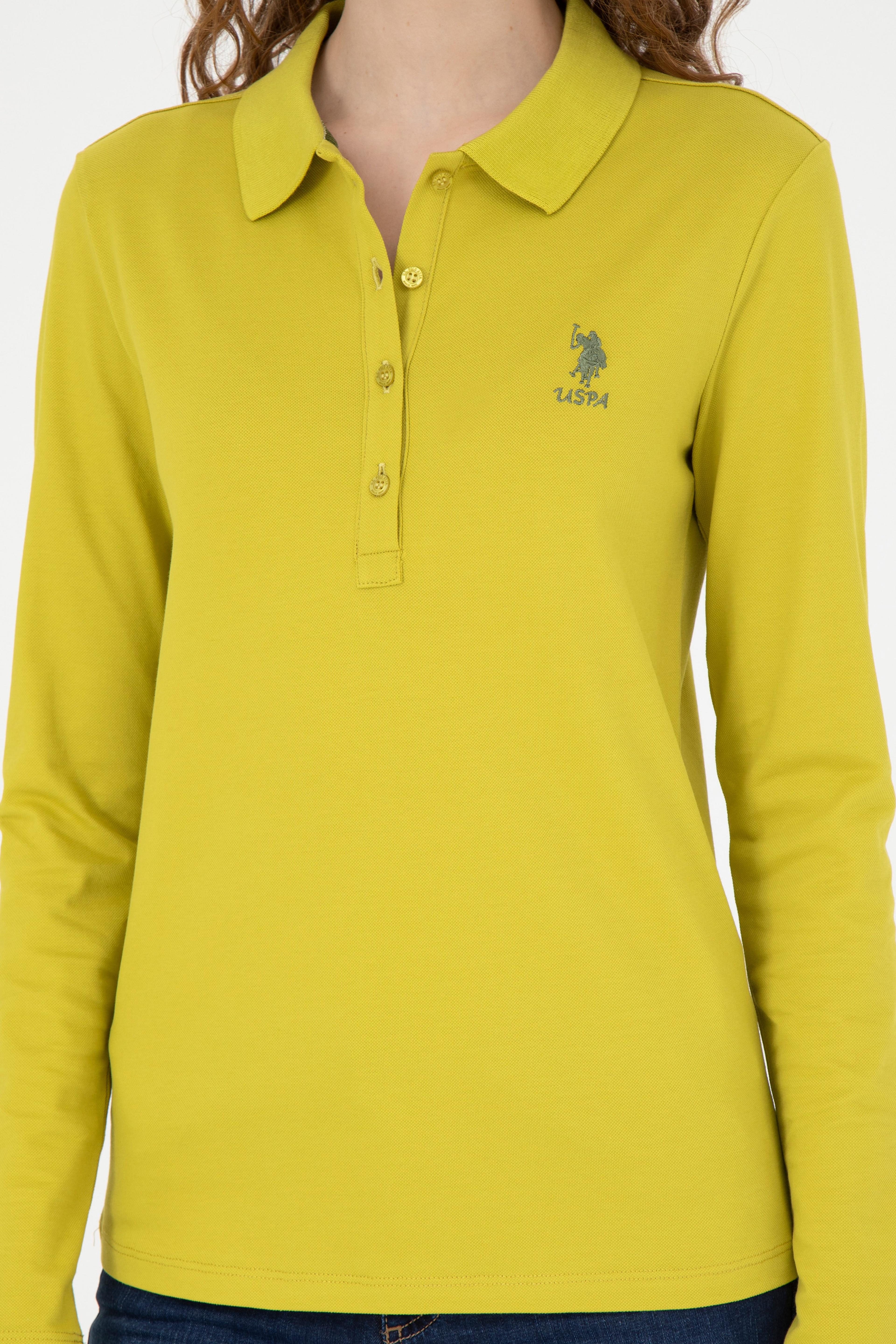Kadın Fıstık Yeşili Basic Sweatshirt