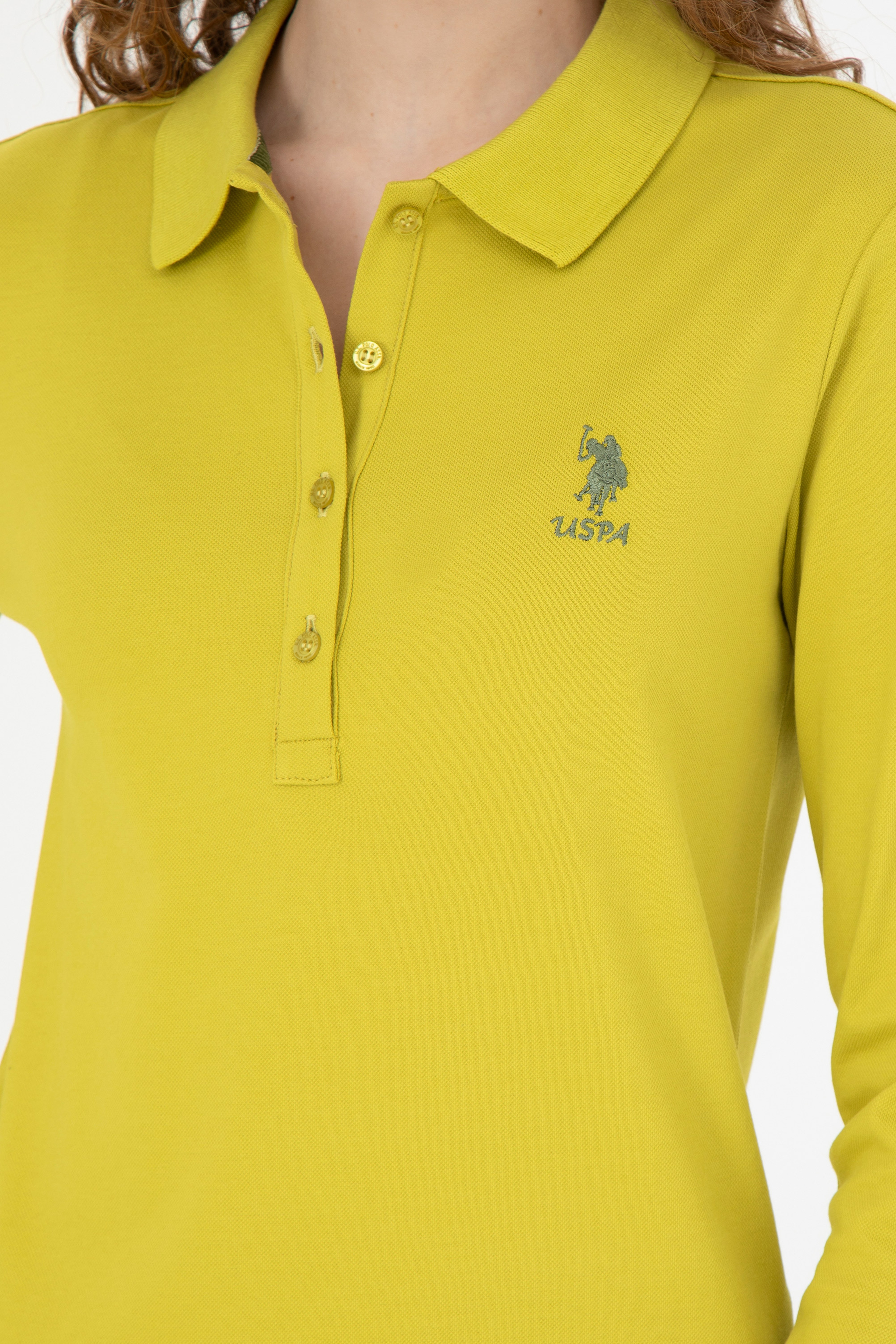 Kadın Fıstık Yeşili Basic Sweatshirt - Image 7