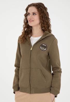 Kadın Haki Sweatshirt - 50272076021