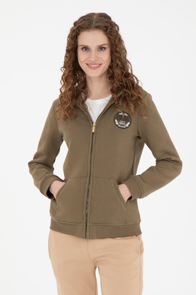 Kadın Haki Sweatshirt